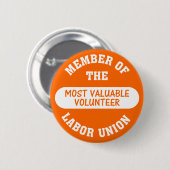 Mitglied der wertvollsten button (Vorne & Hinten)