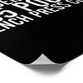 Mitglied des 225 Pfund Sterling Bench Press Club - Poster (Ecke)