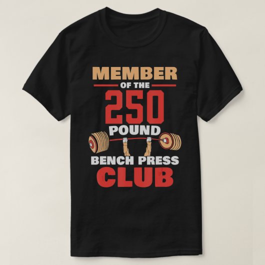 Mitglied des 250 Pfund schweren Presseclubs G T-Shirt (Design vorne)