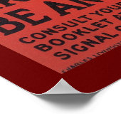 Mitglied des Armeeflugdienstes Poster (Ecke)