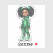 Mitglied des Astronautenteams - Grün Aufkleber (Blatt)