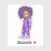 Mitglied des Astronautenteams - Lila Aufkleber (Blatt)