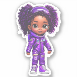 Mitglied des Astronautenteams - Lila Aufkleber