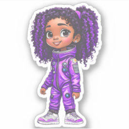 Mitglied des Astronautenteams - Lila Aufkleber
