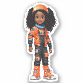 Mitglied des Astronautenteams - Orange Aufkleber