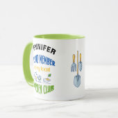Mitglied des Gartenklubs individuelle Tasse (Vorderseite Links)