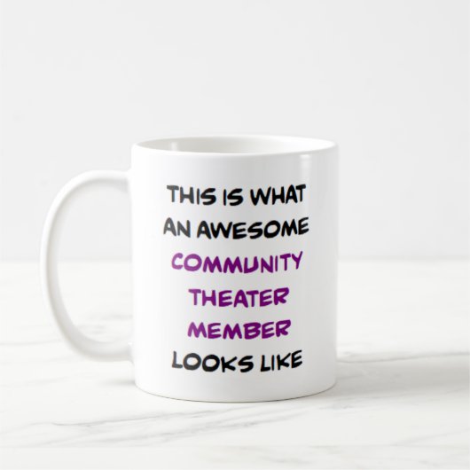 Mitglied des Gemeinschaftstheaters, phantastisch Kaffeetasse (Links)