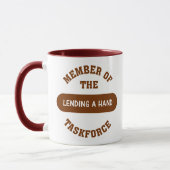 Mitglied des Lending eine Handtask force Tasse (Links)