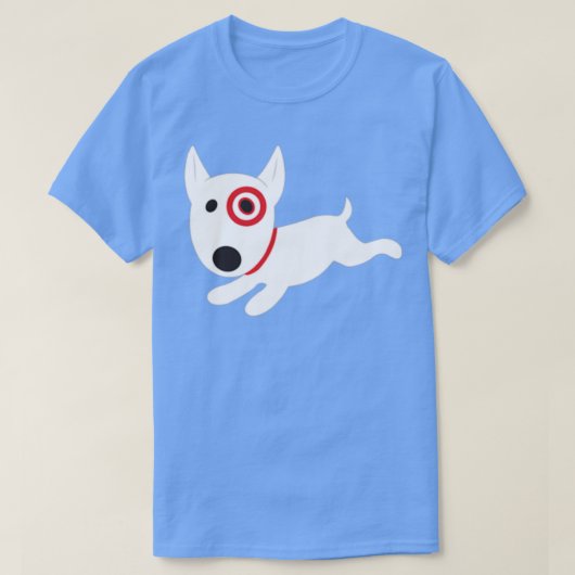Mitglied des Marktteams Bullseye Hund Funny  T-Shirt (Design vorne)