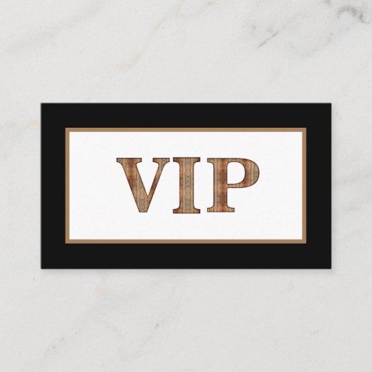 Mitglied des modernen Black Wooden VIP-Kartenclubs Visitenkarte (Vorderseite)