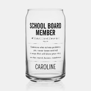Mitglied des personalisiert School Board Funny Dosenglas