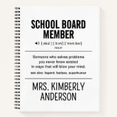 Mitglied des personalisiert School Board Funny Notizblock (Vorderseite)