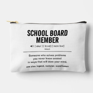 Mitglied des personalisiert School Board Funny Zubehörtasche