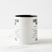 Mitglied des personalisiert School Board Funny Zweifarbige Tasse (Mittel)