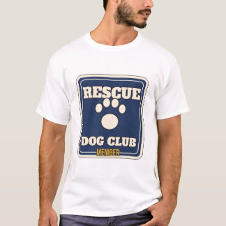 Mitglied des Rettungshund-Clubs Varsity Pfotenabdr T-Shirt