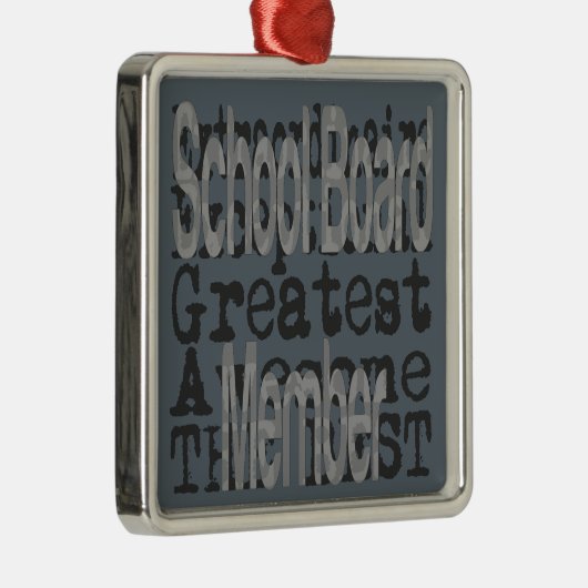 Mitglied des Schulrats Silbernes Ornament (Rechts)