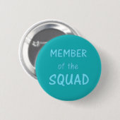 Mitglied des Squad Button ~ Aquamarin (Vorne & Hinten)