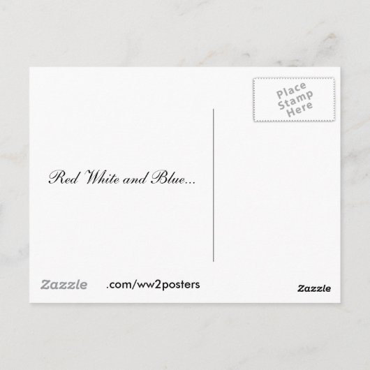 Mitglied des Tht Navy Nurse Corps Postkarte (Rückseite)