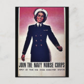 Mitglied des Tht Navy Nurse Corps Postkarte (Vorderseite)