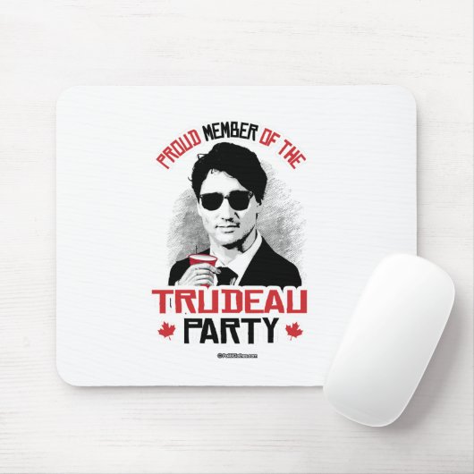 Mitglied des Trudeau Party - .png Mousepad (Mit Mouse)