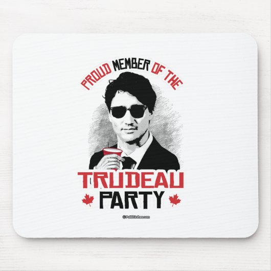 Mitglied des Trudeau Party - .png Mousepad (Vorne)
