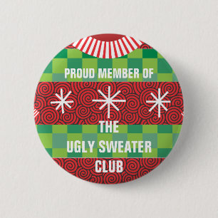 Mitglied des Ugly Sweater Club Button