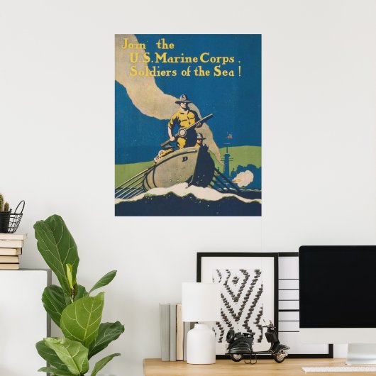 Mitglied des US Marine Corps Poster (Heimbüro)