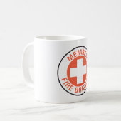 Mitglied-Feuerbrigadezeichen Kaffeetasse (Vorderseite Links)