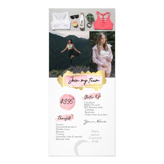 Mitglied in meinem Team Zyia Card Werbekarte (Vorne)