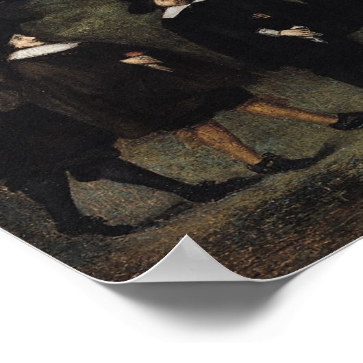 Mitglieder der Bruderschaft von St. Barbara Poster (Ecke)