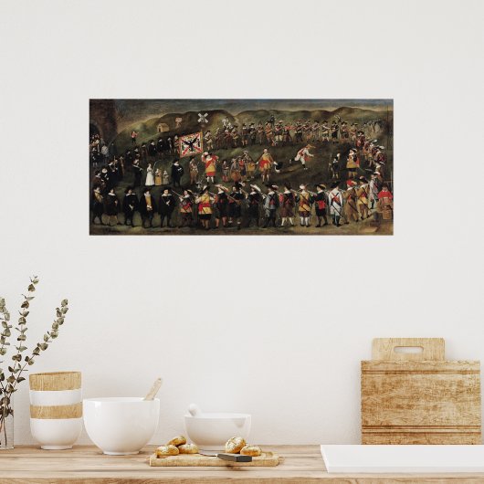 Mitglieder der Bruderschaft von St. Barbara Poster (Küche)