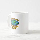 Mitglieder der Flat Earth Society Kaffeetasse (Vorderseite Links)