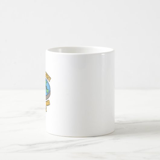 Mitglieder der Flat Earth Society Kaffeetasse (Mittel)
