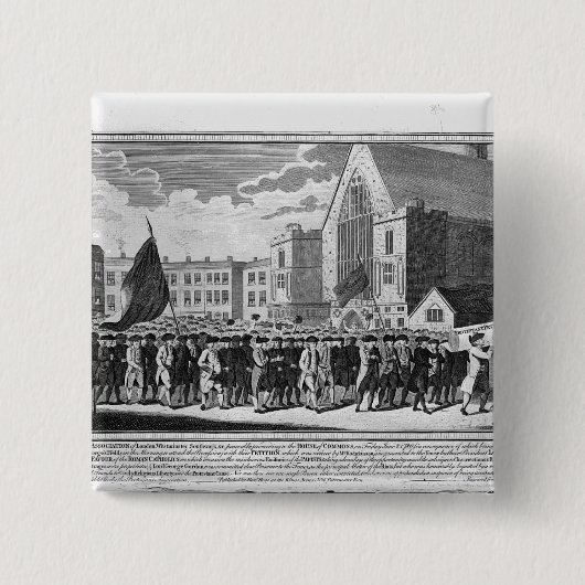 Mitglieder der protestierenden Vereinigung Button (Vorderseite)