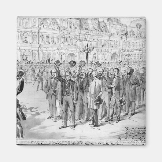 Mitglieder der provisorischen Regierung Magnet (Vorne)