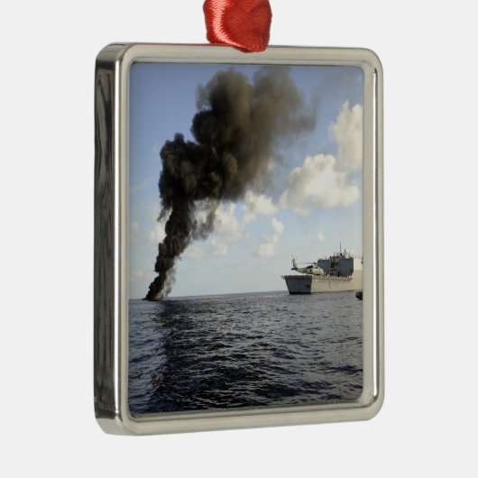 Mitglieder der US-Küstenwache Silbernes Ornament (Rechts)