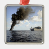 Mitglieder der US-Küstenwache Silbernes Ornament (Vorne)