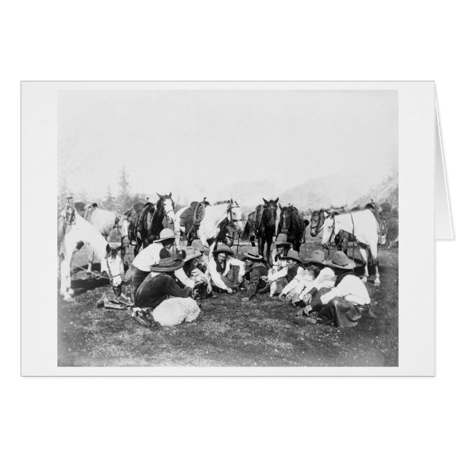 Mitglieder der Wild West Show von Pawnee Bill (Vorderseite (Horizontal))