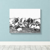 Mitglieder der Wild West Show von Pawnee Bill Leinwanddruck (Insitu (Holzboden))