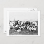 Mitglieder der Wild West Show von Pawnee Bill Postkarte (Vorne/Hinten)