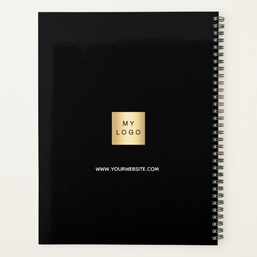 Mitglieder des Business Foto Teams benennen Black  Planer (Rückseite)