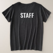 Mitglieder des Crew-Teams von Frauen Plus-T - Shir Große Größe T-Shirt (Design Rückseite)