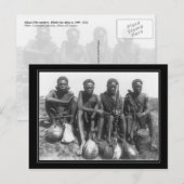 Mitglieder des Kikayu-Stammes.  Britisches Ostafri Postkarte (Vorne/Hinten)