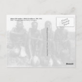 Mitglieder des Kikayu-Stammes.  Britisches Ostafri Postkarte (Rückseite)