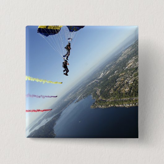 Mitglieder des US-Marine Parachute-Teams Button (Vorderseite)