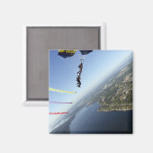 Mitglieder des US-Marine Parachute-Teams Magnet (Vorderseite/Rückseite)