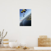 Mitglieder des US-Marine Parachute-Teams Poster (Küche)