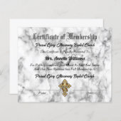 Mitgliedschaftszeugnis (Vorne/Hinten)