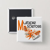 Mitgliedstaat-multiple Sklerose SCHMETTERLING 3,1 Button (Vorne & Hinten)