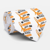 Mitgliedstaat-multiple Sklerose trage ich Orange Krawatte (Gerollt)